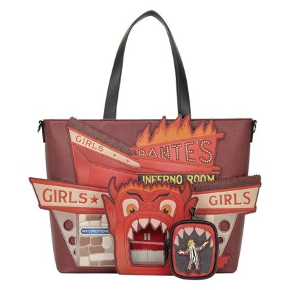 Beetlejuice Dante's Inferno Room Tote Crossbody Bag with Coin Bag - Image 4