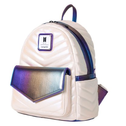 Funko Pop! By Loungefly BTS Iridescent Quilted Mini Backpack - Image 3