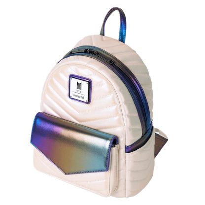 Funko Pop! By Loungefly BTS Iridescent Quilted Mini Backpack - Image 4