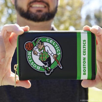 NBA Boston Celtics Patch Icons Zip Around Wallet - Image 2