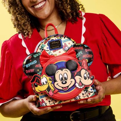 Mickey & Friends Classic All-Over Print Mini Backpack With Ear Headband - Image 2