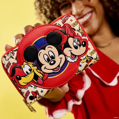 Mickey & Friends Classic All-Over Print Zip Around Wallet - Image 2