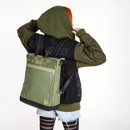 COLLECTIV Marvel Loki The CREATIV Convertible Backpack & Tote Crossbody Bag - Image 2