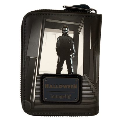 Halloween Michael Myers Jack-O'-Lantern Glow Zip Around Wallet - Image 4