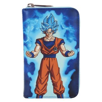 Dragon Ball Exclusive Goku & Vegeta Super Saiyan Blue Glow Zip Around Wallet