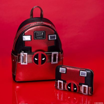 Marvel Metallic Deadpool Cosplay Mini Backpack - Image 3