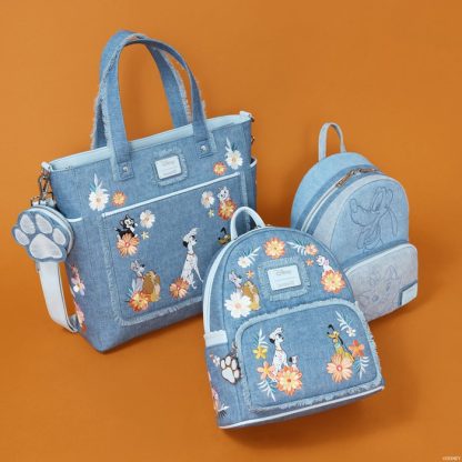 Disney Dogs & Cats Faux Denim Mini Backpack - Image 4