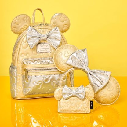 Minnie Mouse Exclusive Metallic Gold & Silver Quilted Ear Headband - Image 3
