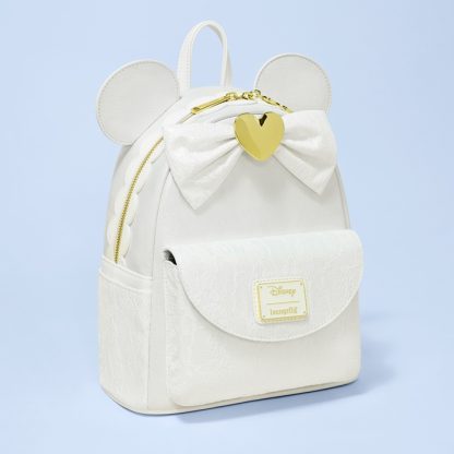 Minnie Mouse Iridescent Lace Wedding Mini Backpack - Image 3