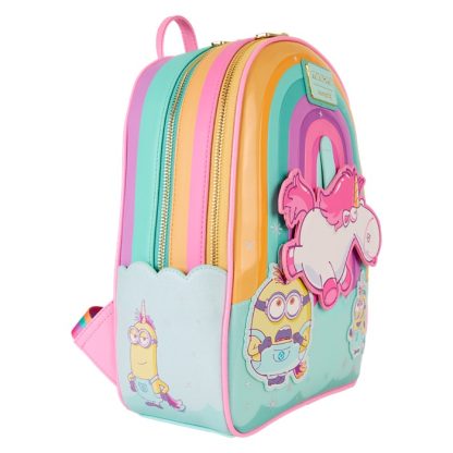 Minions Fluffy Unicorn Rainbow Mini Backpack - Image 5