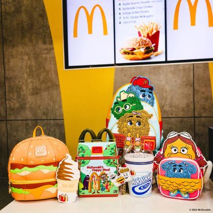 McDonald's Vintage Fry Kids Triple Pocket Mini Backpack - Image 3