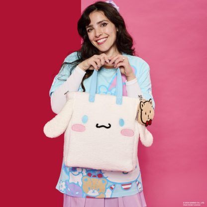 Sanrio Cinnamoroll Cosplay Sherpa Tote Crossbody Bag With Coin Bag - Image 2