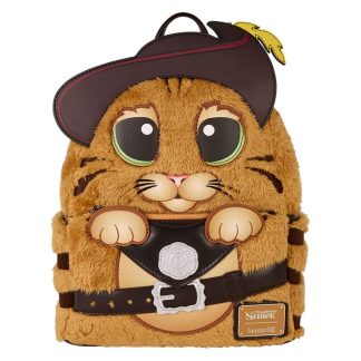 Shrek Puss In Boots Plush Cosplay Mini Backpack