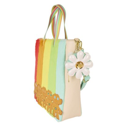 Classic Trolls Plush Glitter Tote Crossbody Bag with Coin Bag - Image 4