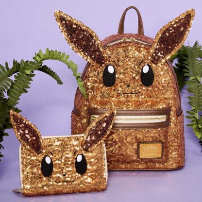 Pokémon Exclusive Eevee Sequin Cosplay Zip Around Wallet - Image 3