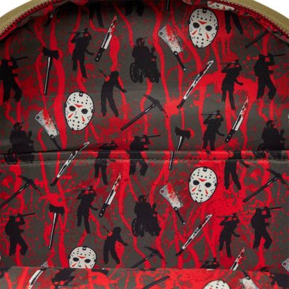 Friday the 13th Camp Crystal Lake Canvas Glow Full-Size Backpack - Image 8