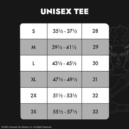 Universal Monsters The Bride Of Frankenstein Unisex Tee - Image 4