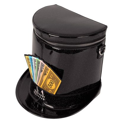Monopoly 90th Anniversary Top Hat Glitter Figural Crossbody Bag - Image 6