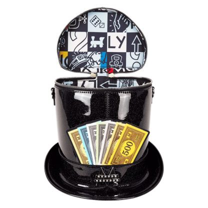 Monopoly 90th Anniversary Top Hat Glitter Figural Crossbody Bag - Image 8
