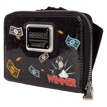 Monopoly 90th Anniversary Money Glitter Zip Around Wallet - Image 5