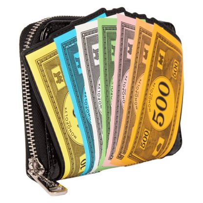 Monopoly 90th Anniversary Money Glitter Zip Around Wallet - Image 3
