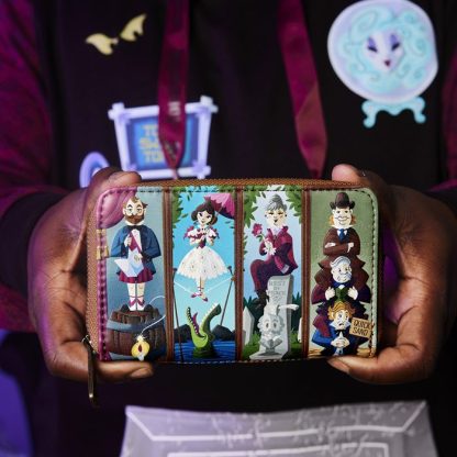 Haunted Mansion Stretching Room Portraits Glow Zip Around Wallet - Image 3
