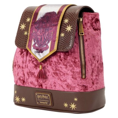 Exclusive Harry Potter Gryffindor Banner Velvet Mini Backpack - Image 4