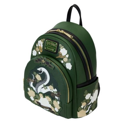 Harry Potter Slytherin House Floral Tattoo Mini Backpack - Image 5