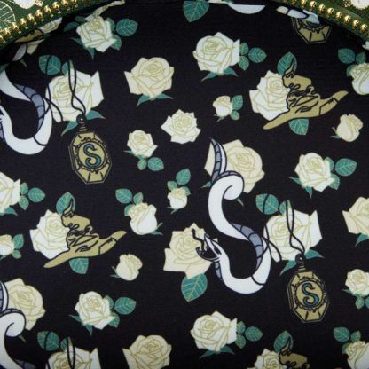 Harry Potter Slytherin House Floral Tattoo Mini Backpack - Image 8
