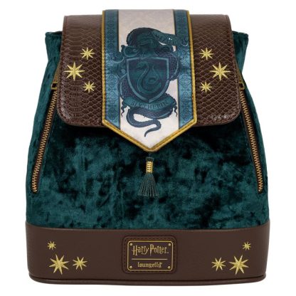 Exclusive Harry Potter Slytherin Banner Velvet Mini Backpack