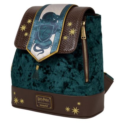 Exclusive Harry Potter Slytherin Banner Velvet Mini Backpack - Image 4