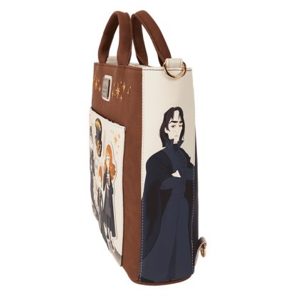 Harry Potter Hogwarts Convertible Backpack & Tote Crossbody Bag - Image 6