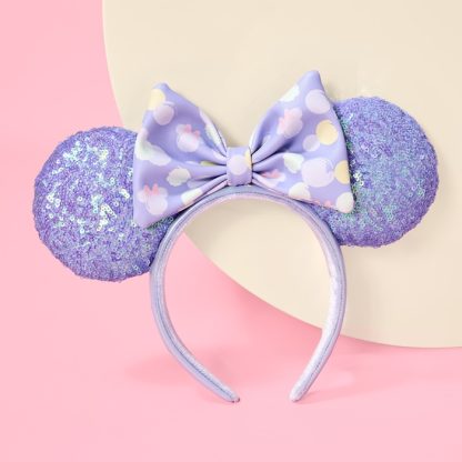 Minnie Mouse Exclusive Iridescent All-Over Print Sequin Ear Headband - Image 2