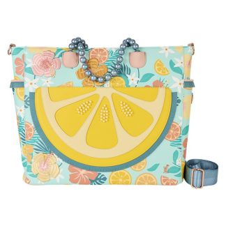 Loungefly Tropical Lemon Floral Convertible Backpack & Tote Crossbody Bag