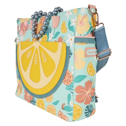 Loungefly Tropical Lemon Floral Convertible Backpack & Tote Crossbody Bag - Image 3