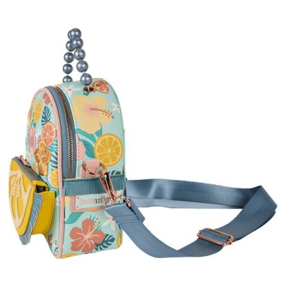 Loungefly Tropical Lemon Floral Convertible Mini Backpack & Crossbody Bag - Image 3