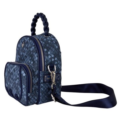 Loungefly Faux Denim Convertible Mini Backpack & Crossbody Bag - Image 3