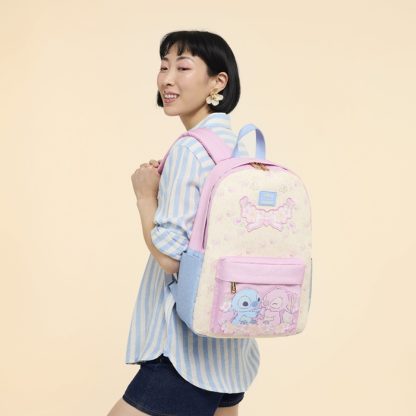 Stitch & Angel All-Over Print Full-Size Backpack - Image 2