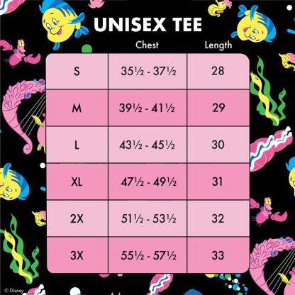 The Little Mermaid 35th Anniversary Life is the Bubbles All-Over Print Unisex Tee - Image 5