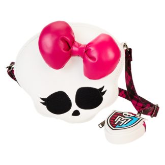 Monster High Skullette Figural Crossbody Bag with Coin Bag