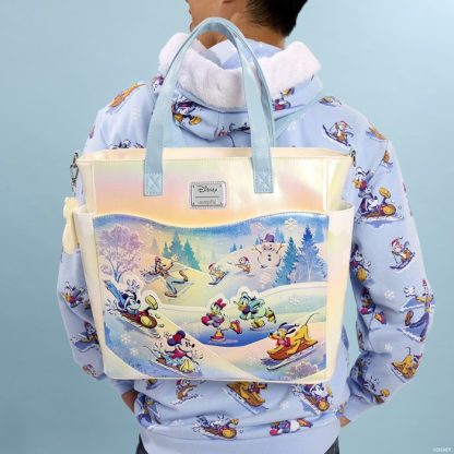 Mickey & Friends Winter Wonderland Convertible Backpack & Tote Crossbody Bag - Image 2