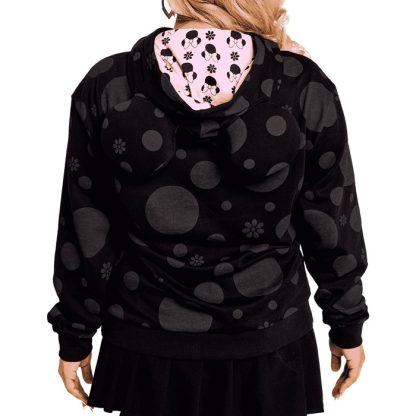 Minnie Mouse Floral Rock The Dots Unisex Hoodie - Image 3