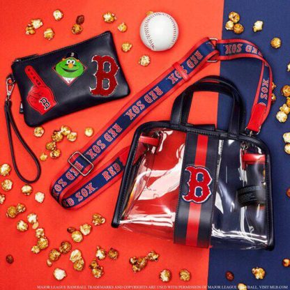 MLB Boston Red Sox Clear Tote Crossbody Stadium Bag with Pouch - Image 2