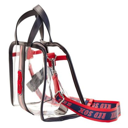 MLB Boston Red Sox Clear Tote Crossbody Stadium Bag with Pouch - Image 3