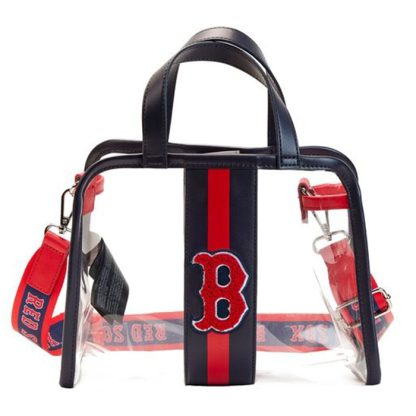 MLB Boston Red Sox Clear Tote Crossbody Stadium Bag with Pouch - Image 4