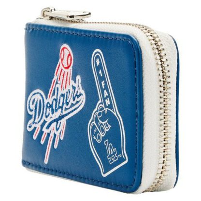 MLB LA Dodgers Patches Accordion Zip Around Wallet - Image 3