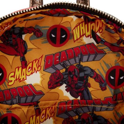 Marvel Metallic Deadpool Cosplay Mini Backpack - Image 9