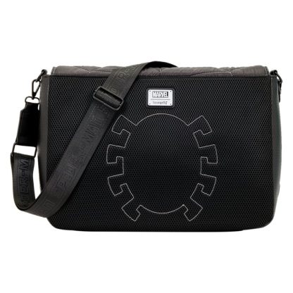 Spider-Man Black & White Suit Quilted Messenger Crossbody Bag - Image 6