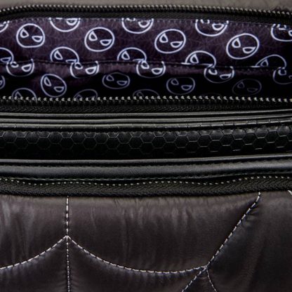 Spider-Man Black & White Suit Quilted Messenger Crossbody Bag - Image 8
