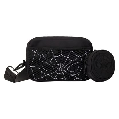 Spider-Man Black & White Suit Sling Crossbody Bag with Coin Bag - Image 7